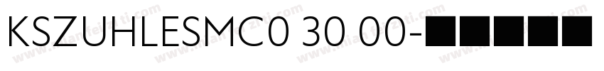 KSZUHLESMC0 30 00字体转换